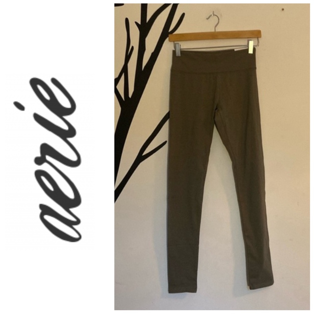 NWT Aerie leggings, M, green, full length